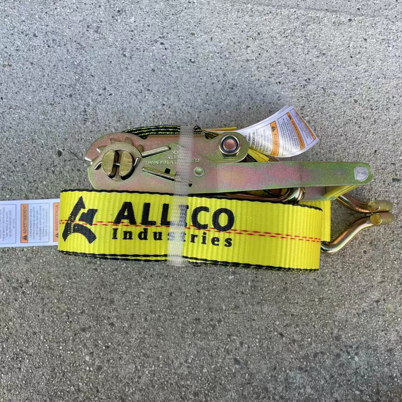 2" X 16' Ratchet Strap with Double Finger Hooks