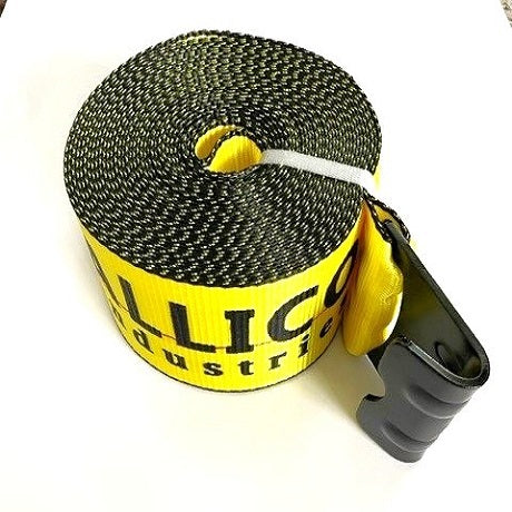 4" X 40' Winch Strap with Flat Hook.