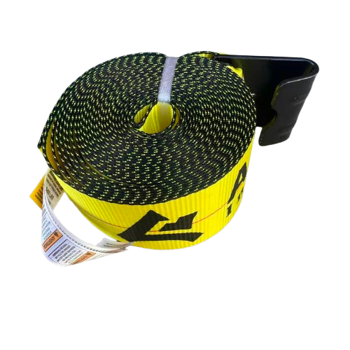 4" X 30' Winch Strap with Flat Hook