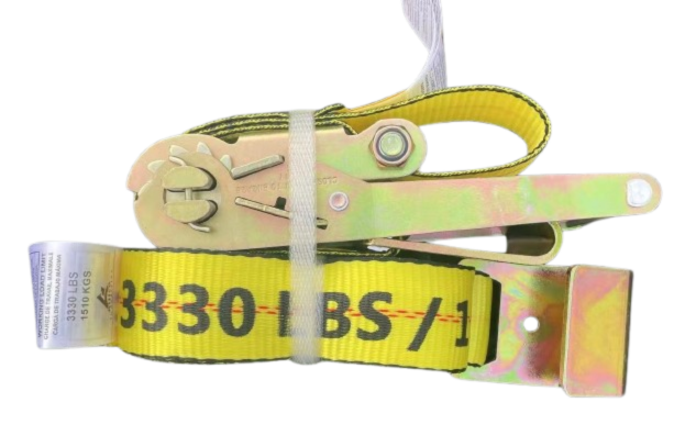 2" X 16' Ratchet Strap with Flat Hooks