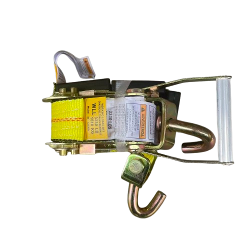 12' X 2" Car Transport ratchet Strap with 3 swivel finger hooks
